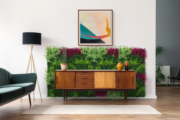 Jangal Modular Wall plantepanel 52 x 52 cm - Pink Mix